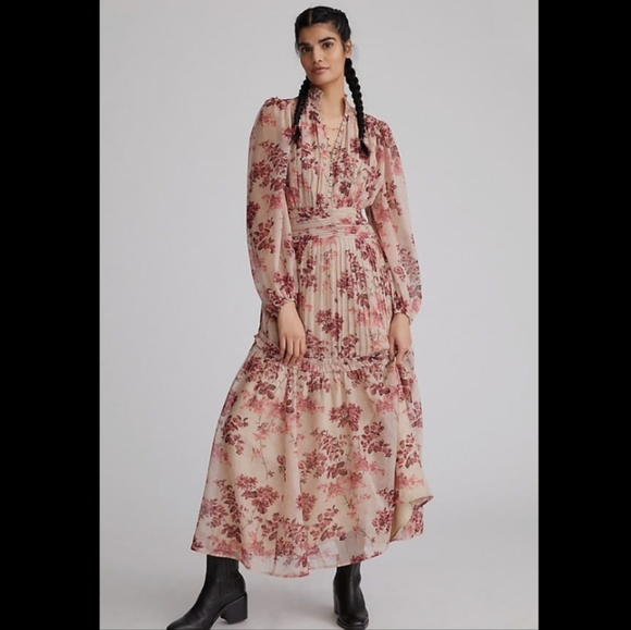 BNWT! Anthropologie let me Be, Maxi floral dress - Picture 2 of 6